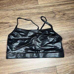 Balera Shiny Black Camisole Top